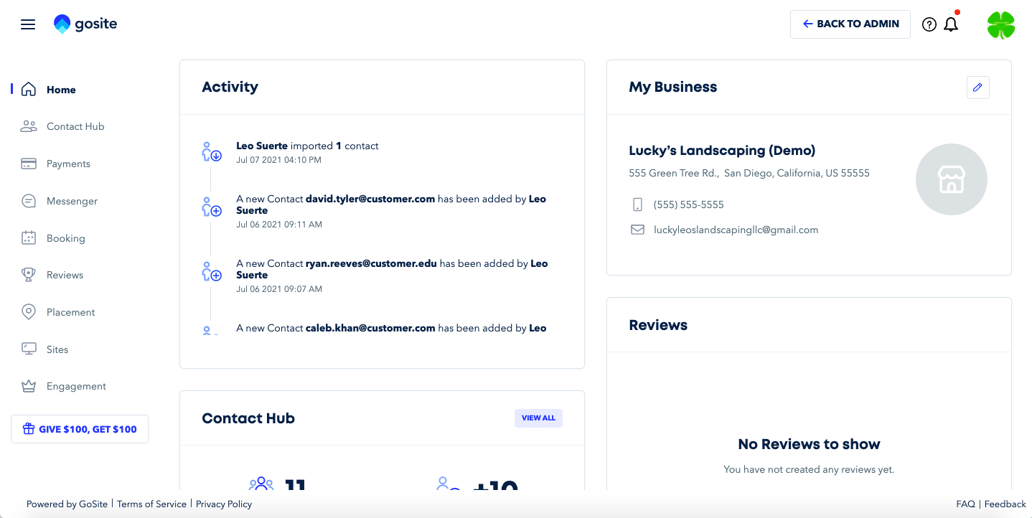 Getting Started with the GoSite Dashboard